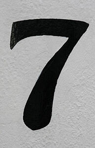 7 – sedam – number seven in Serbian