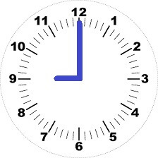 9 sati - nine o'clock in Serbian